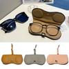PU Leather Sunglasses Pouch with Keyring SunGlasses Holder Hanging Sunglasses  Eyewear Accessories