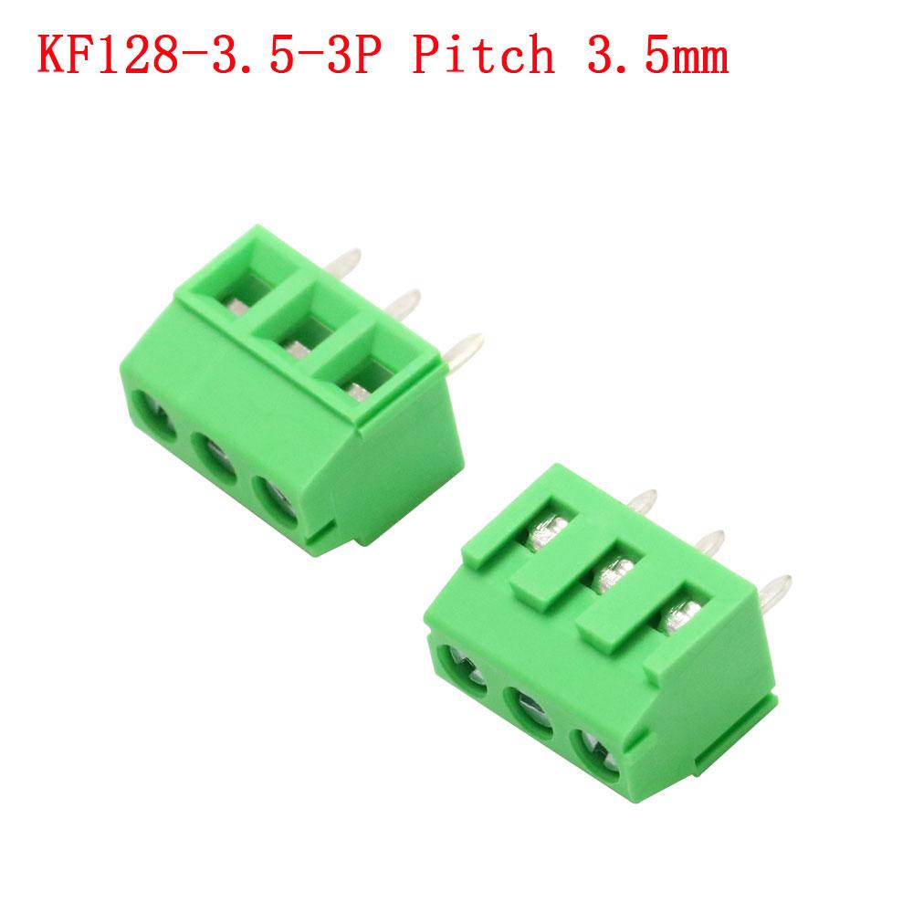 KF103/126/128/301/350/396-2Pin/3Pin 2.54/3.5/3.81/3.96/5.0/7.5mm Промежуточный блок Сращивание клеммы Винтовой тип PCB Винтовая клемма