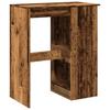 Vidaxl Stolik Barowy Z Przegródkami, Stere Drewno, 90X47,5X103,5 Cm