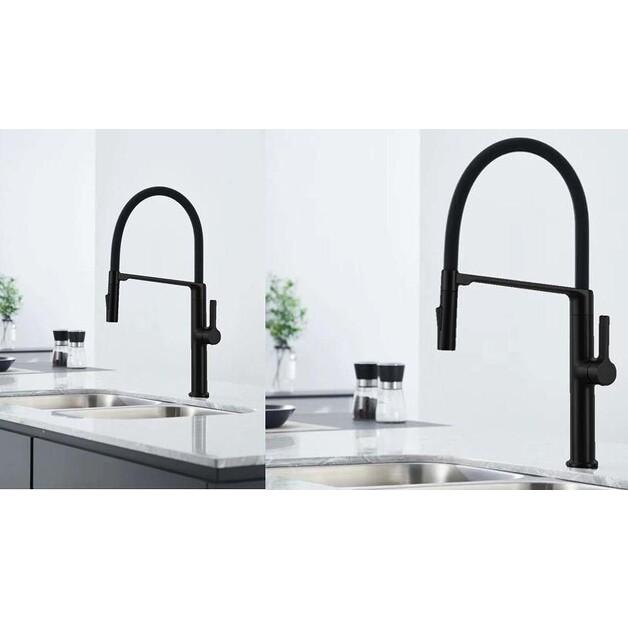 Смеситель BERG BALACK MAGNETIC EWP черный mat 130380PH