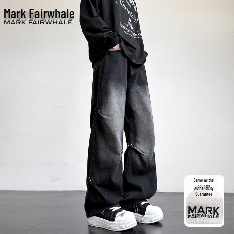 Мужские джинсы прямого кроя в стиле хай-стрит от Mark Fairwhale