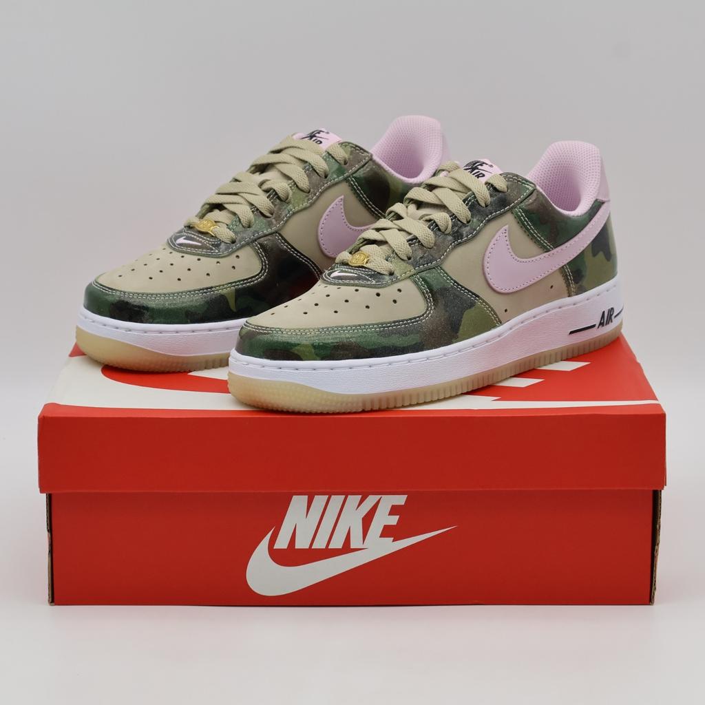 HQ1967-200 Nike Air Force 1 Low Retro Лакированный Камуфляж Розовый (Мужской)