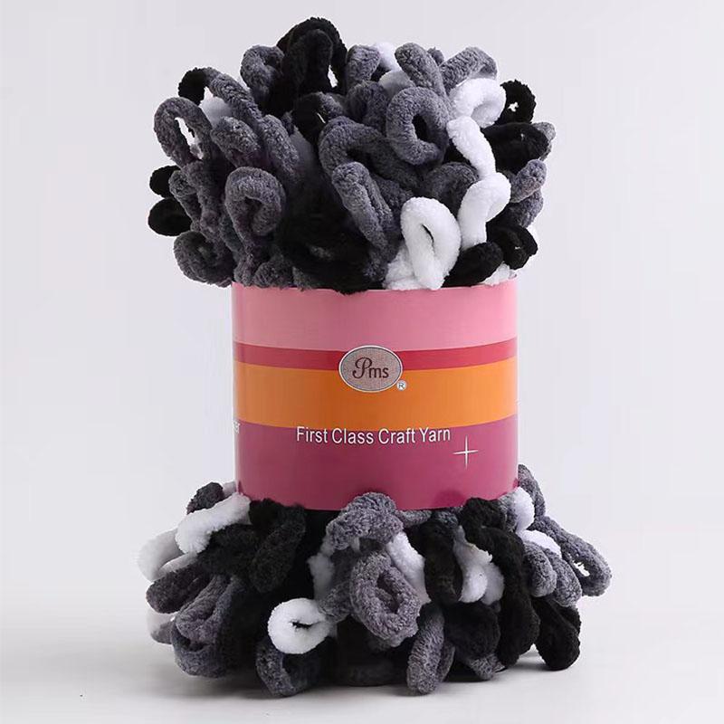 100g Velvet Chunky Yarn Crochet Scarf Finger Knitting Blanket DIY Hand-Woven Bulky Yarn Looped