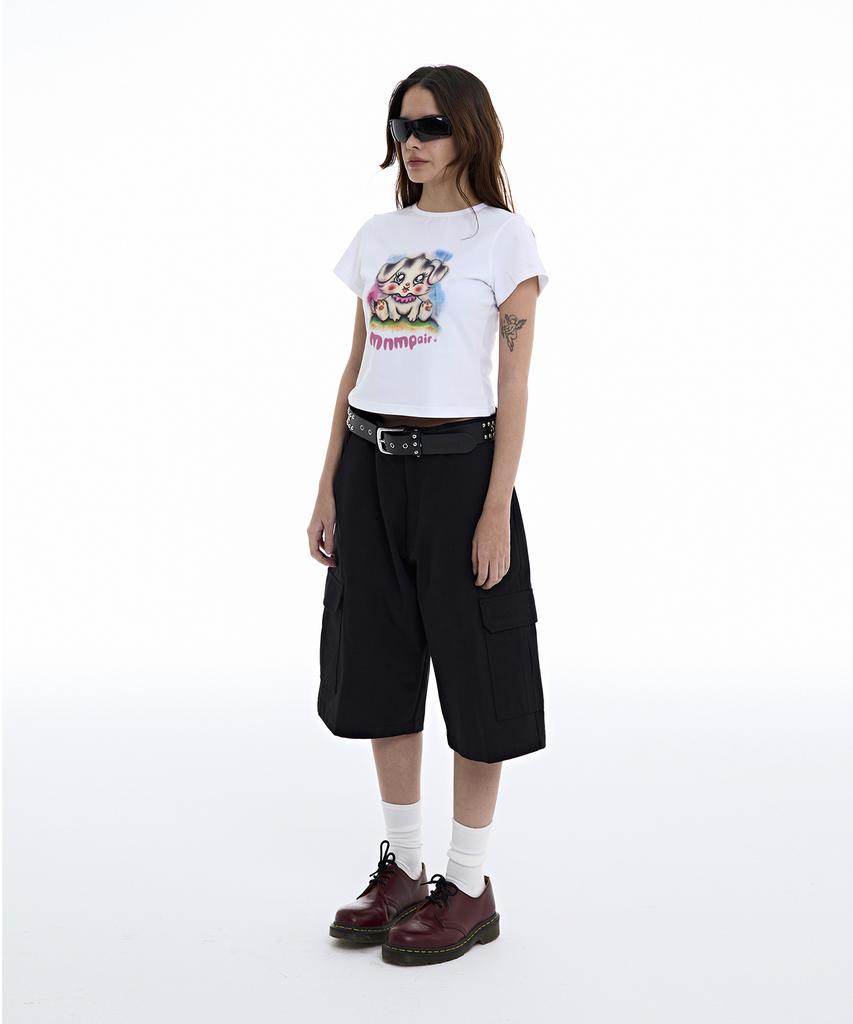 MINIMALPAIR Cargo Bermuda Shorts Black
