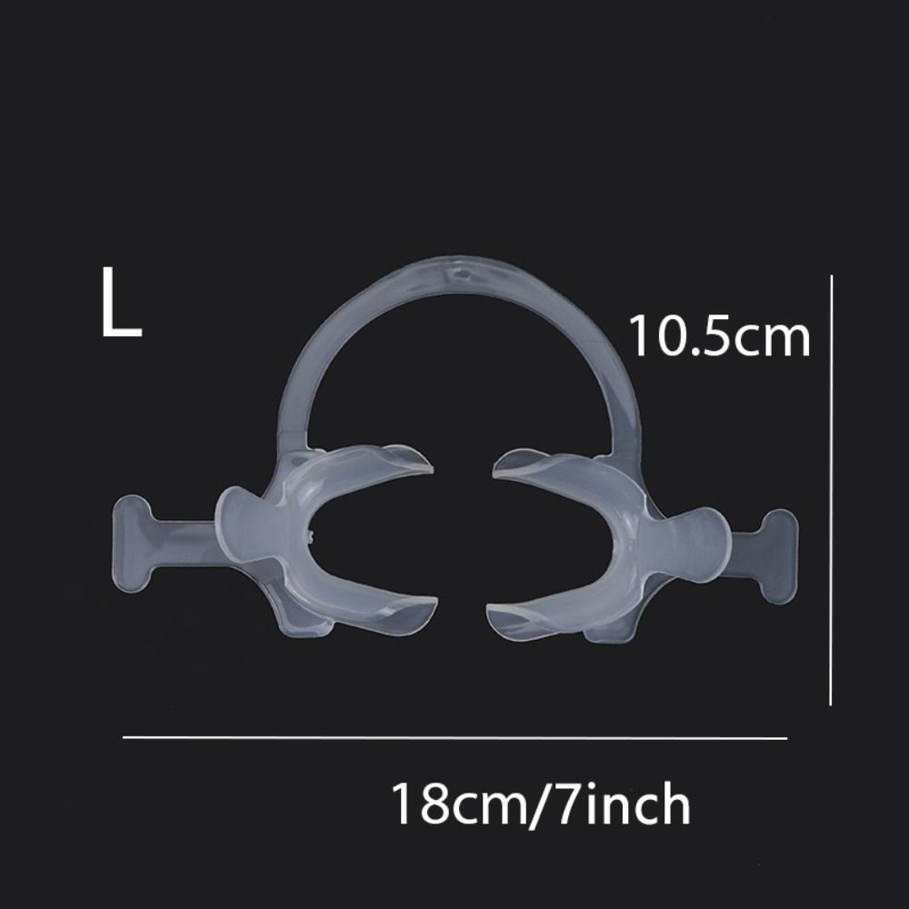 Orthodontic Cheek Lip Retractor with Handle Transparent C Type Mouth Opener   Dental Tool