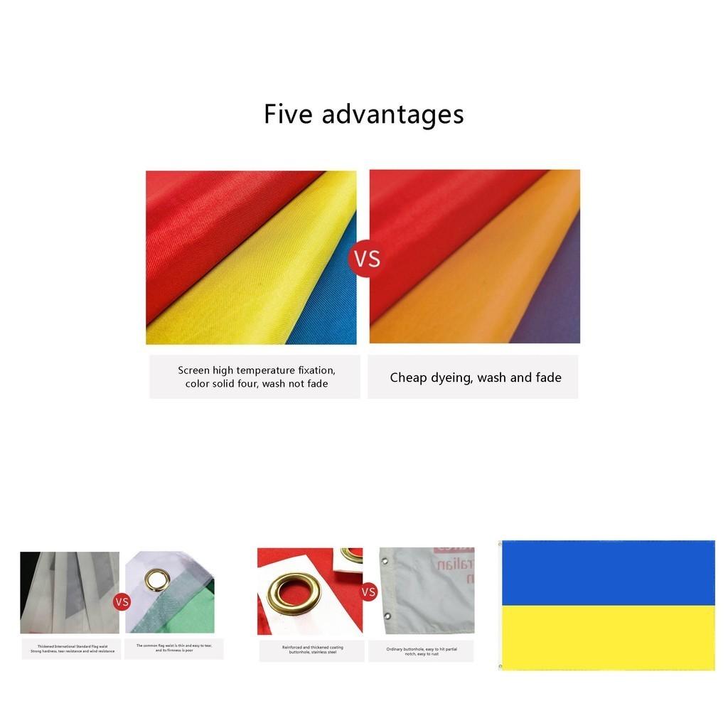 Потрясающий сине-желтый флаг Украины 3x5 футов для украшения дома