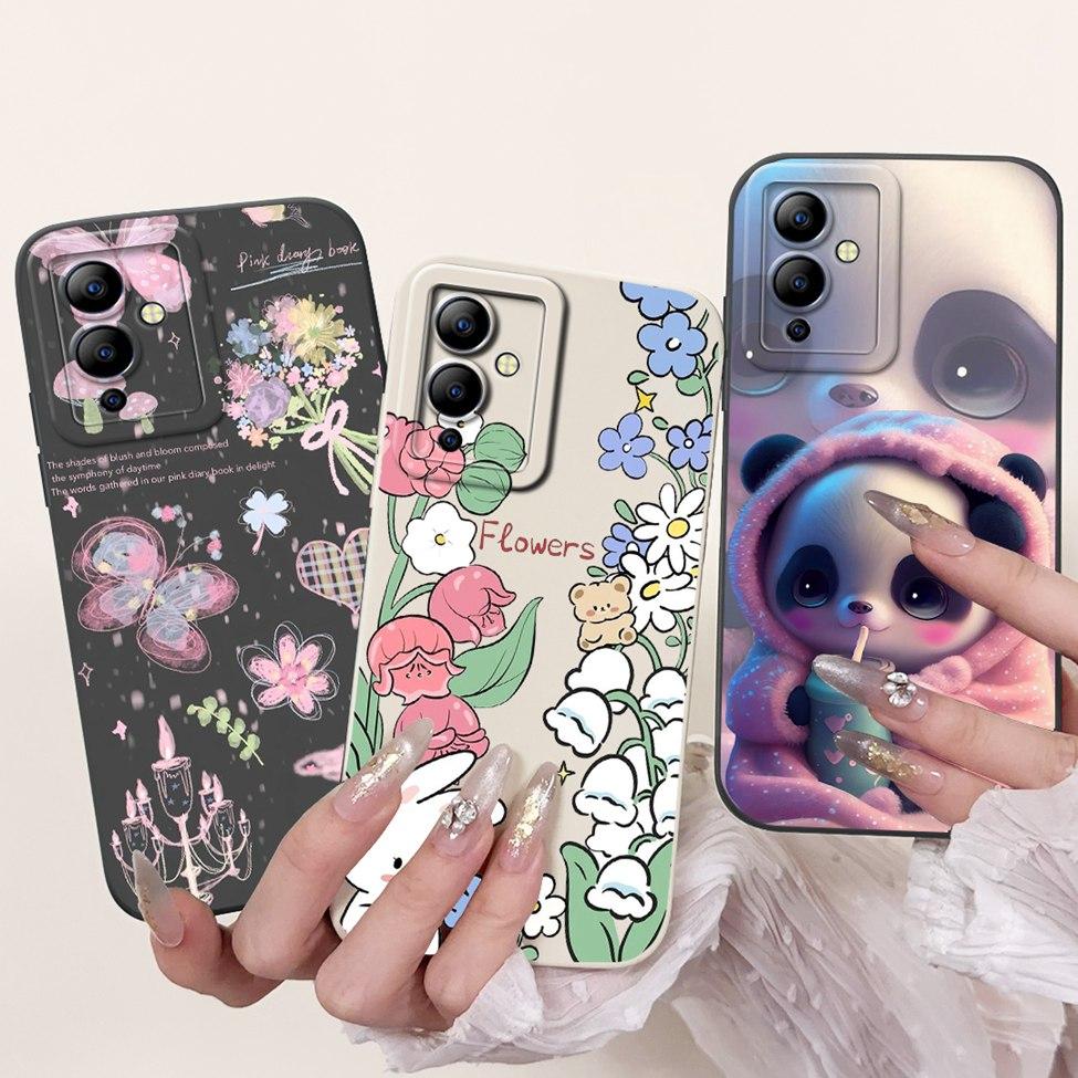 Case For Infinix Note 12i Cover Silicone Cute Kawaii Luxury Flowers Shockproof Bumper Funda For Infinix Note12i X6819 Phone Case