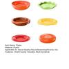 Hamburger Appetizer Plates Set 6-Layer Mini Plate Sets for Dessert Sauces Dip Stackable Serving Dishes for Snacks Sushi Parties