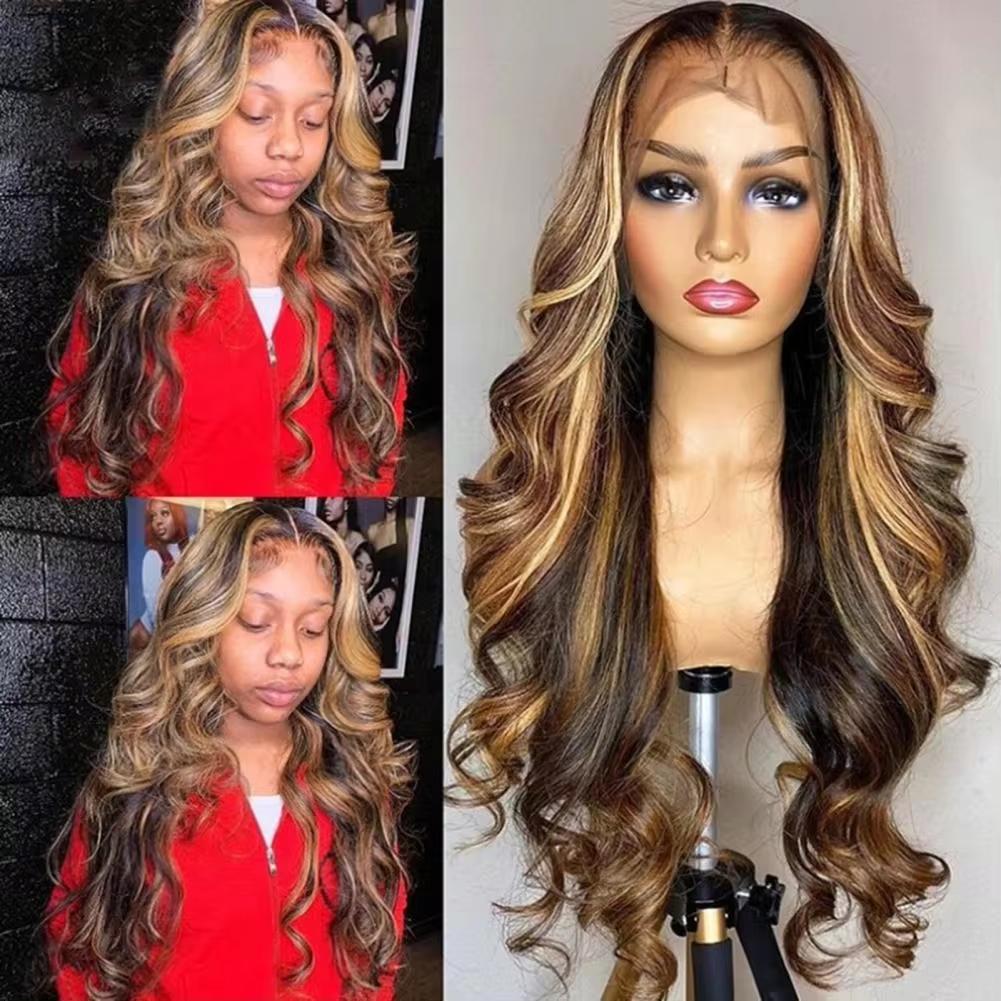 Передние парики с кружевом Body Wave из человеческих волос, предварительно выщипанные, с кружевной вставкой, без клея, бразильские парики из человеческих волос для черных женщин