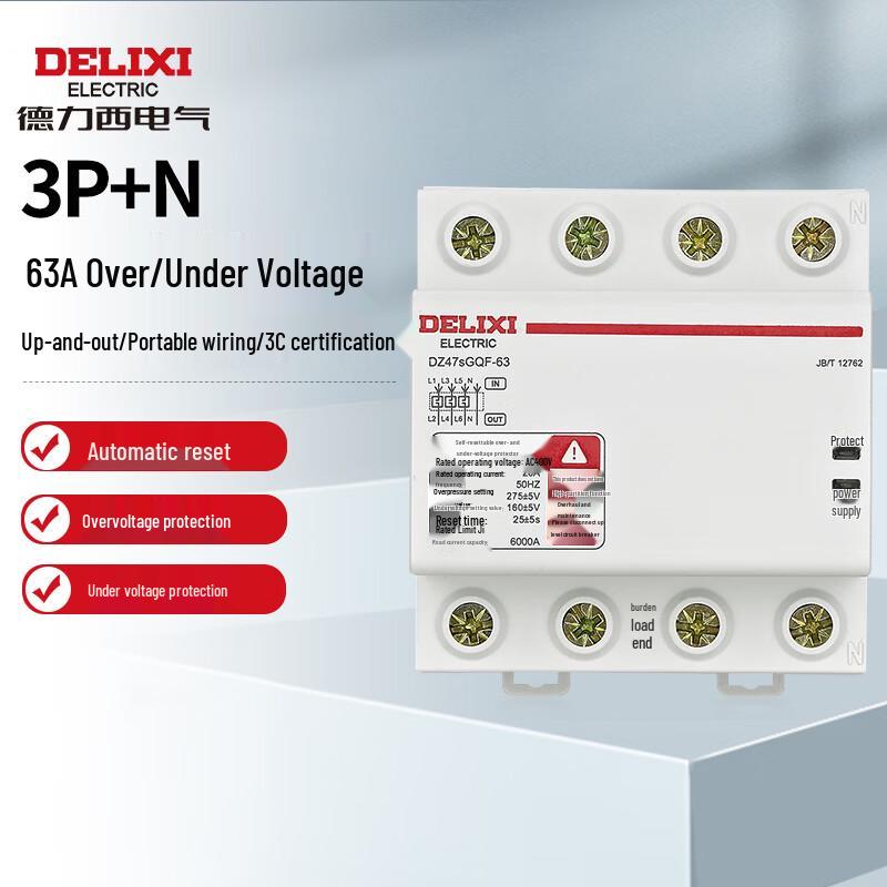 DELIXI Self-Resetting Over/Under Voltage Protector