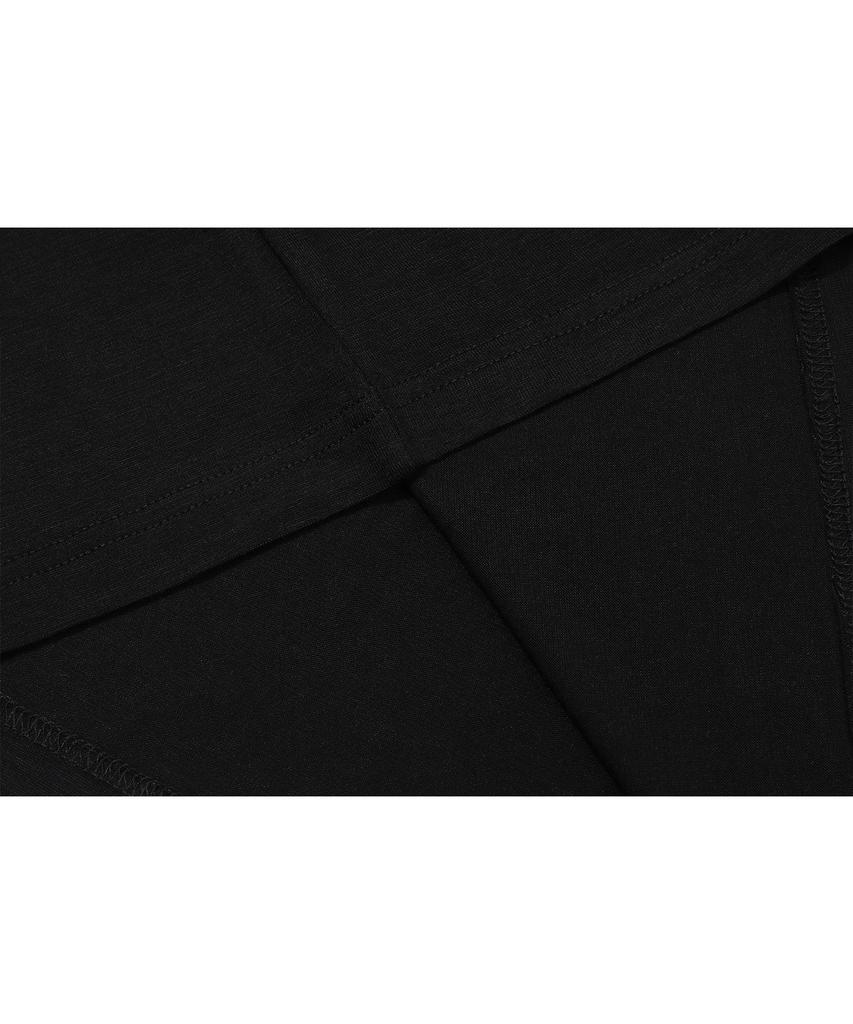 IFYOUWANT Stay Forever Henley Long Sleeve Black