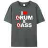 Забавные футболки Drum & Bass / Rum & B-Ass Lovers Drummer Leisure для мужчин, женская хлопковая футболка с коротким рукавом, повседневные винтажные топы