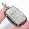 Natural Variscite Gemstone 925 Sterling Silver Jewelry Pendant 2.36" Y9a64