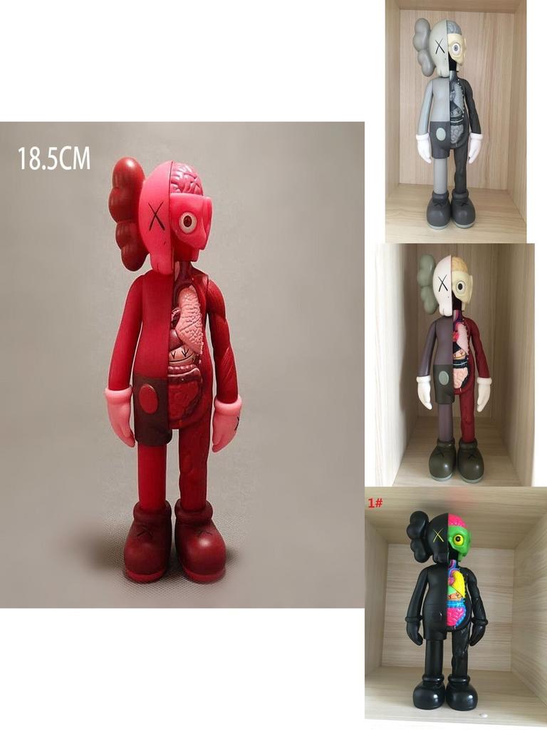 Kaws Companion Flayed Open Dissected Bff 8" ПВХ Фигурка Украшение Склад в США Новый