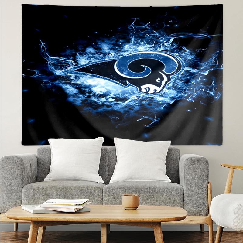 Rams Team Spirit Printed Printed Tapestry, for Bedroom,Livingroom, dormitory, Large Wall Decor, Fabric Decor Fan Birthday Gifts