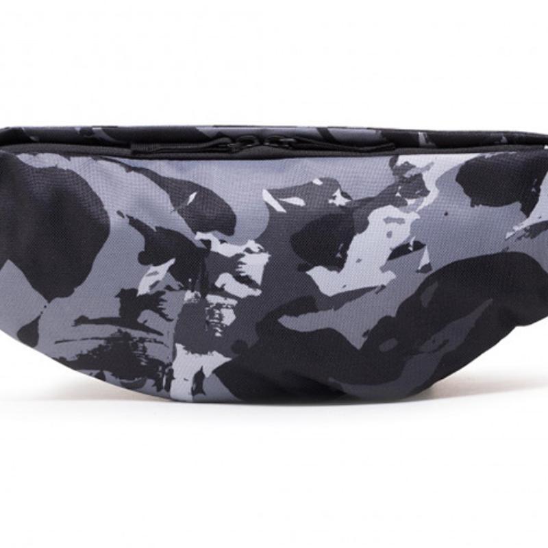 Nike Наследие Полиэстеровая сумка-слинг Сумка через плечо Поясная сумка Обычная Унисекс Серый Камуфляж Повседневная CU9276-010