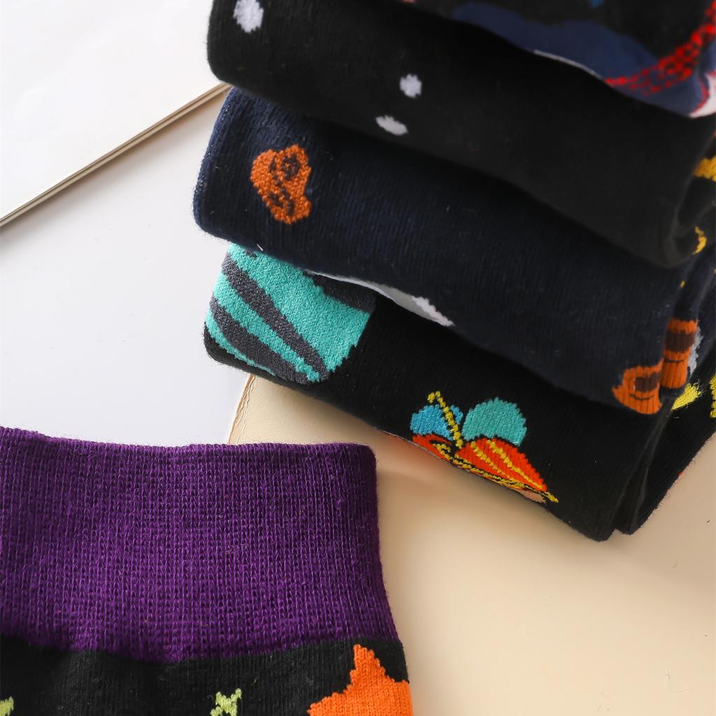 6 пар/упаковка мужские носки с узором Galaxy Street Fashion трендовые весенне-летние удобные дышащие цветные хлопковые носки для бега