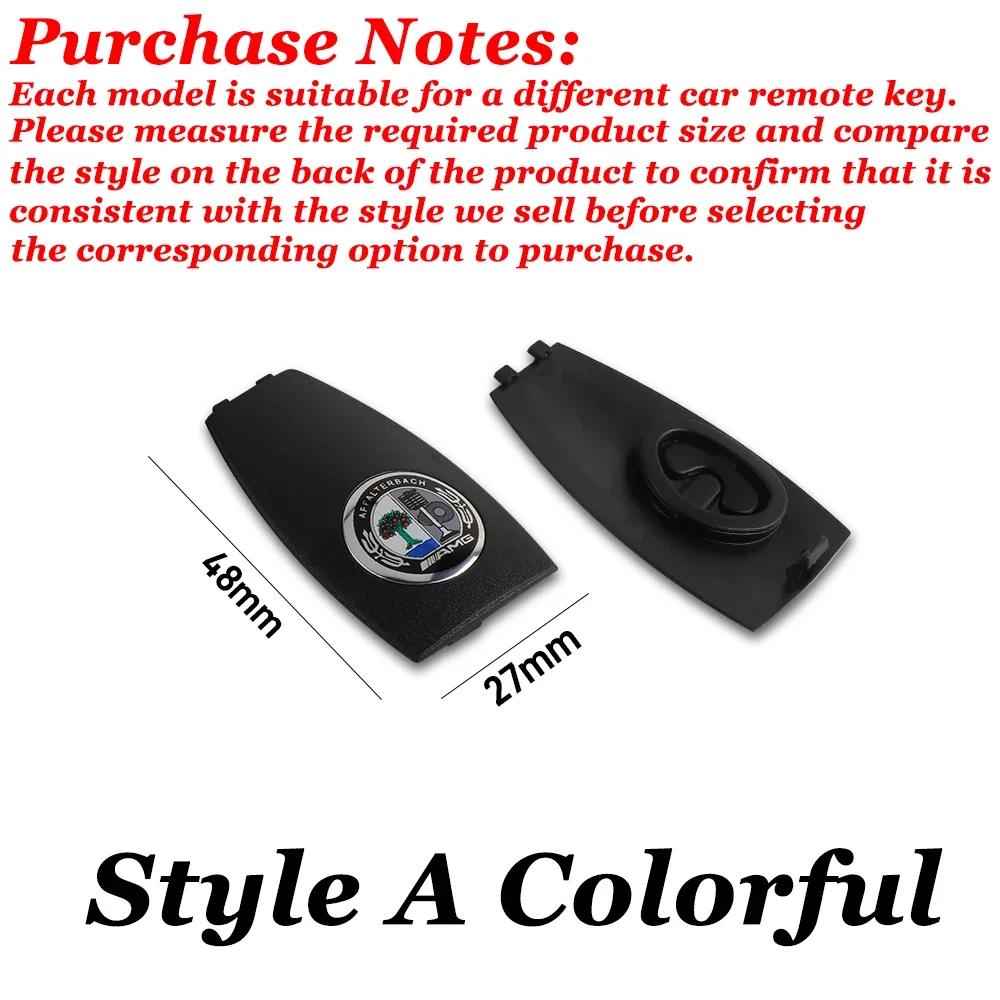 Car Key Remote Accessories Key Case Shell Protective Cover Refit Sticker For Mercedes Benz W204 W205 W211 W212 AMG Smart Fortwo ZSY5