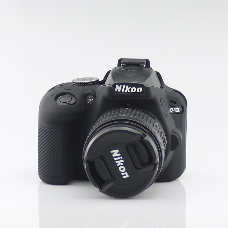 Silicone Camera Case Nikon D3400 DSLR Shockproof Lightweight Anti-Slip Protective Cover In Yellow Black Red Camo