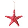 Starfish Hanging Decoration Coastal Starfish Ornament Beach Decor Resin Starfish Pendant for Home Bedroom Living Room Seaside Wedding Background Wall