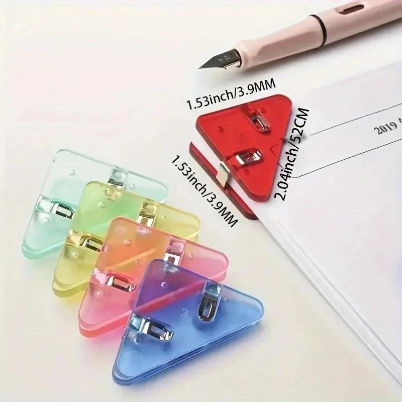 10-50pcs Multi Triangular Corner Clip Multifunctional Student Book Clip Paper Storage Tool Folder Office Desktop Storage Tool
