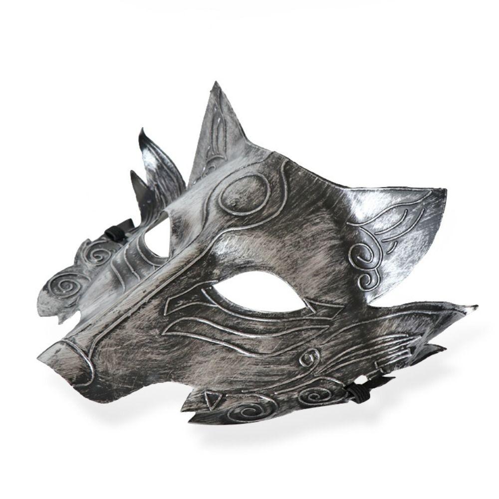 Пластиковая маска волка, маскарадный костюм волка, забавная маска на Хэллоуин, принадлежности для вечеринок