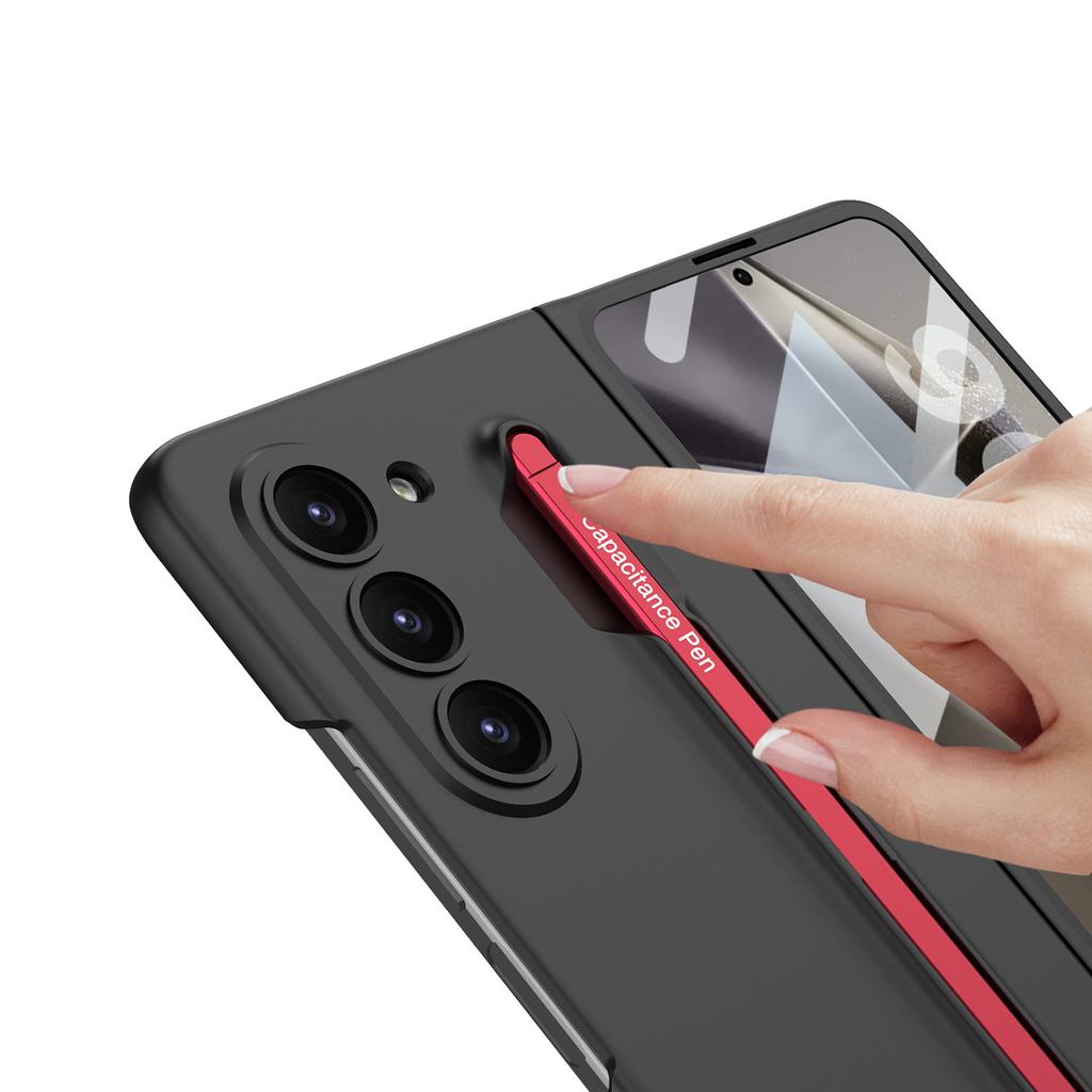 Подходит для чехла для мобильного телефона Samsung Z Fold6 со слотом для ручки, со стилусом, ультратонкий чехол-пленка, интегрированный новый складной защитный чехол