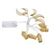 1.5M 10LED Ramadan Light Moon Shaped Festival String Light Decorative Lamp for Party Bedroom