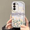 Милый Чехол для Телефона с Масляной Живописью Тюльпаны Для Samsung Galaxy S26 Ultra S25 S24 FE S22 S23 Plus A56 A55 A37 A36 A27 A26 A16 Мягкий Чехол