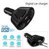 Car Phone Charger Digital Display Car Charger Double USB Multi-function Car Lighter Car Charger Fast Charge 3.1