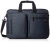 Shoulder Bag 3way Business Bag Equipped with Carry ON Extension Function Double Room PC Pad Multifunctional Pocket Navy [A.L.I.] &