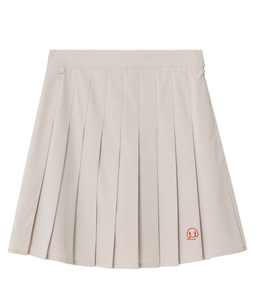 Mayol Pleated Skirt_Beige