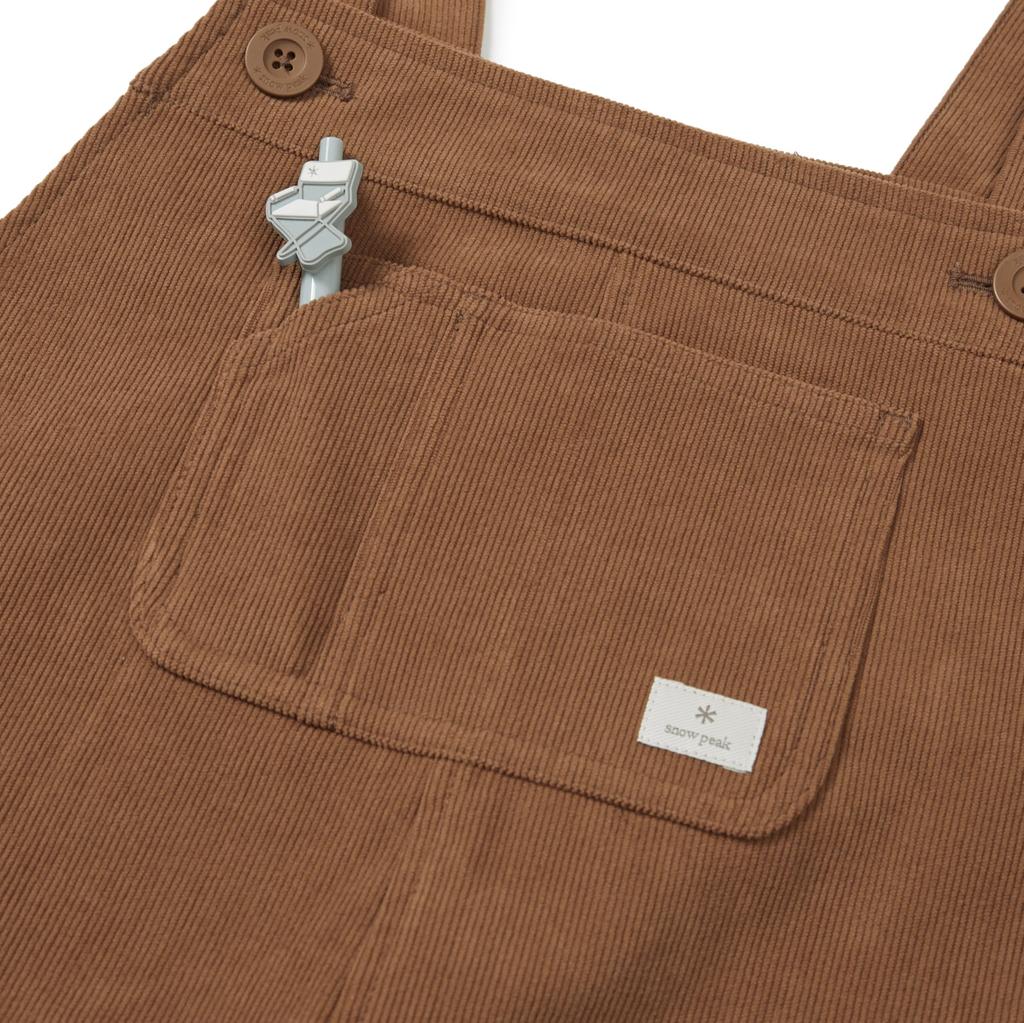 Snow Peak Corduroy Overall Dress Size S Women's GS-S25WWFOP73, Brick,