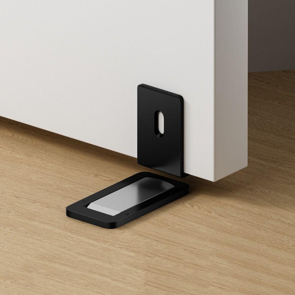 Stainless Steel Ultra Thin Door Stopper Strong Magnetic Anti-collision Strong Magnetic Door Holder Aluminum Alloy Ultra Thin