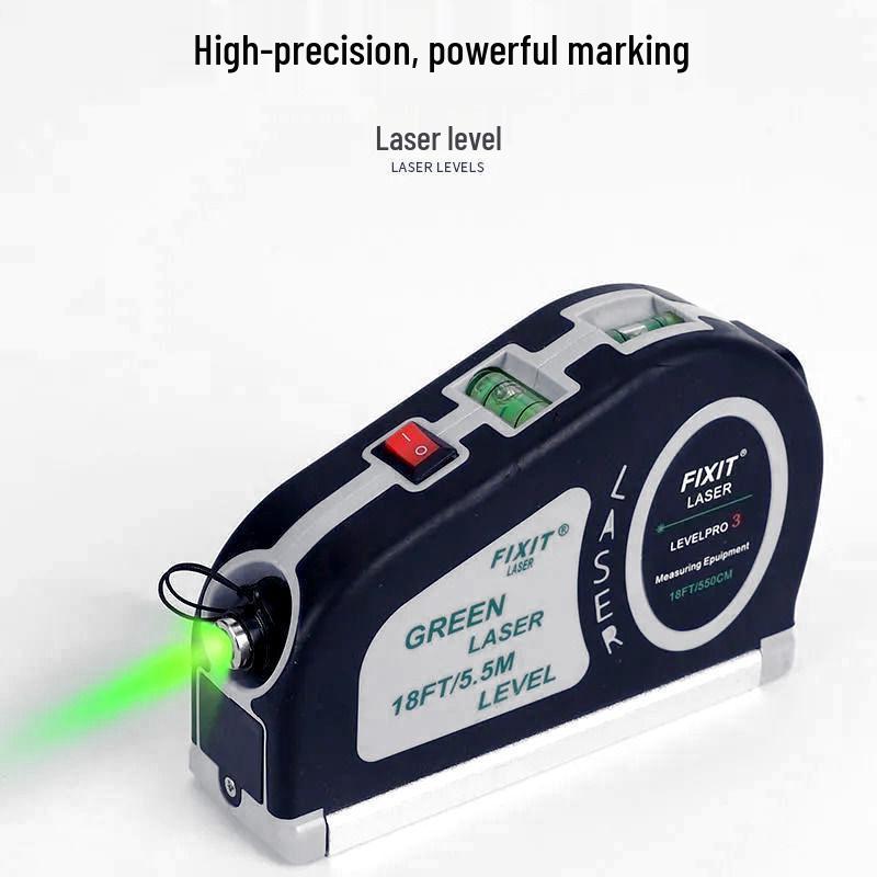 Многофункциональный лазерный проектор: Зеленая рулетка и инфракрасный уровень