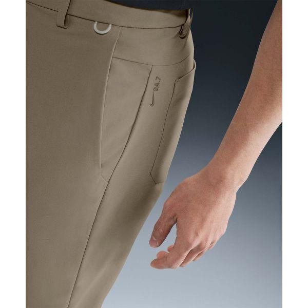 Nike Solid Color Zipper Slim Fit Casual Pants Men bottoms Khaki HQ6929-251