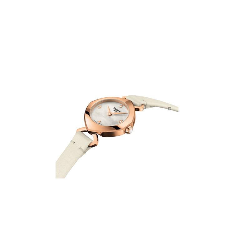 Tissot Женские часы Yiting Collection с кварцевым механизмом 22,58 мм, циферблат цвета перламутра T113.109.36.116.00