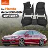 Автомобильные коврики для Honda Accord 9-го поколения. 2014 2015 2016 2017 Автомобильные коврики под ноги Автомобильный ковер Накладка аксессуары для интерьера