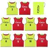 FINTA Reversible Bibs, Junior Size (Set of 10) FT3028 (4171) Yellow X Red