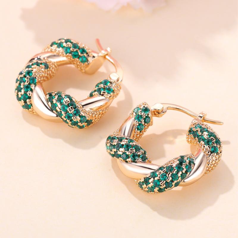 Модные геометрические витые толстые серьги-кольца, модные золотые серьги, большие круглые серьги для женщин, ювелирные изделия в стиле панк, хип-хоп, подарок