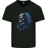 Unisex Shirt Cotton Oversize Large Size Mal Blue Skull Hairy Heavy Metal De Algodón Con Cue