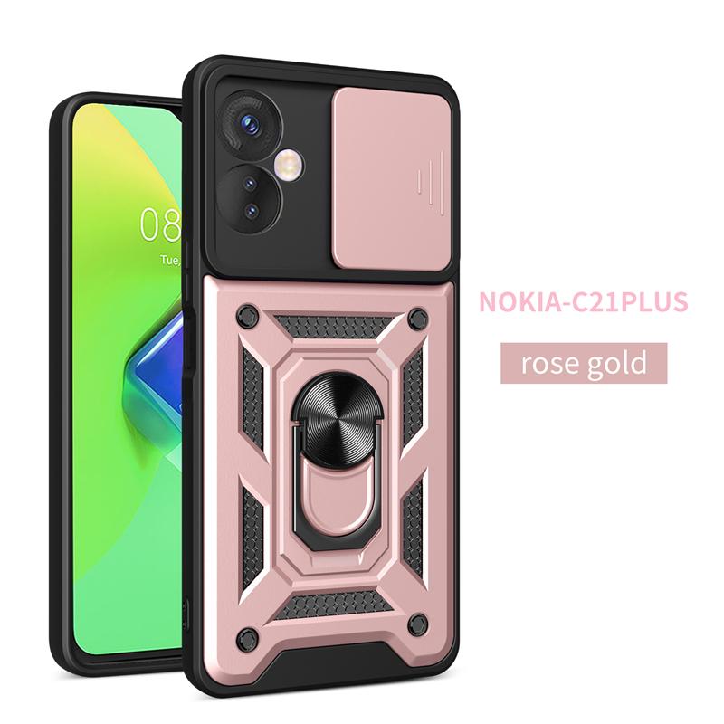 Для Tecno Spark 8C 9 чехол Slide Lens Armor телефон чехол для Tecno Spark Go 2022 Spark 8 9 Pro автомобильный магнитный держатель кольцо задняя крышка