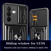 For Samsung Galaxy A36 5G Case PC+TPU Kickstand Phone Back Cover with Camera Slider
