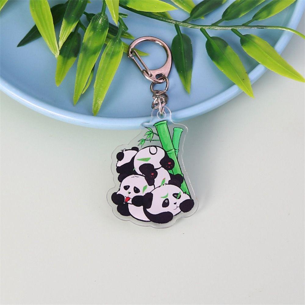 Животное Мультяшный Кулон Панда Мультяшная Панда Брелок Панда Акриловый Брелок Подарок для Леди Девушек