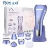 7 in 1 Multifunctional Lady Epilator Hair Removal Massage Wet Dry Shave Bikini Leg Underarm USB Charging Waterproof Grooming Kit