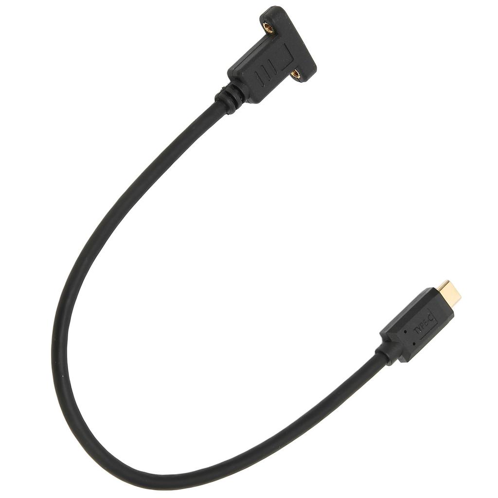 Удлинительный кабель USB 0.3 м USB 3.1 Type C Папа к Маме 10 Гбит/с Позолоченный Кабель для передачи данных с Отверстием для Крепления на Панель