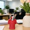 Креативное настольное украшение 3D-печатный держатель для ручек в форме рубашки, Красный рабочий настольный органайзер для карандашей, маркеров, Уникальный офисный аксессуар, ножницы,