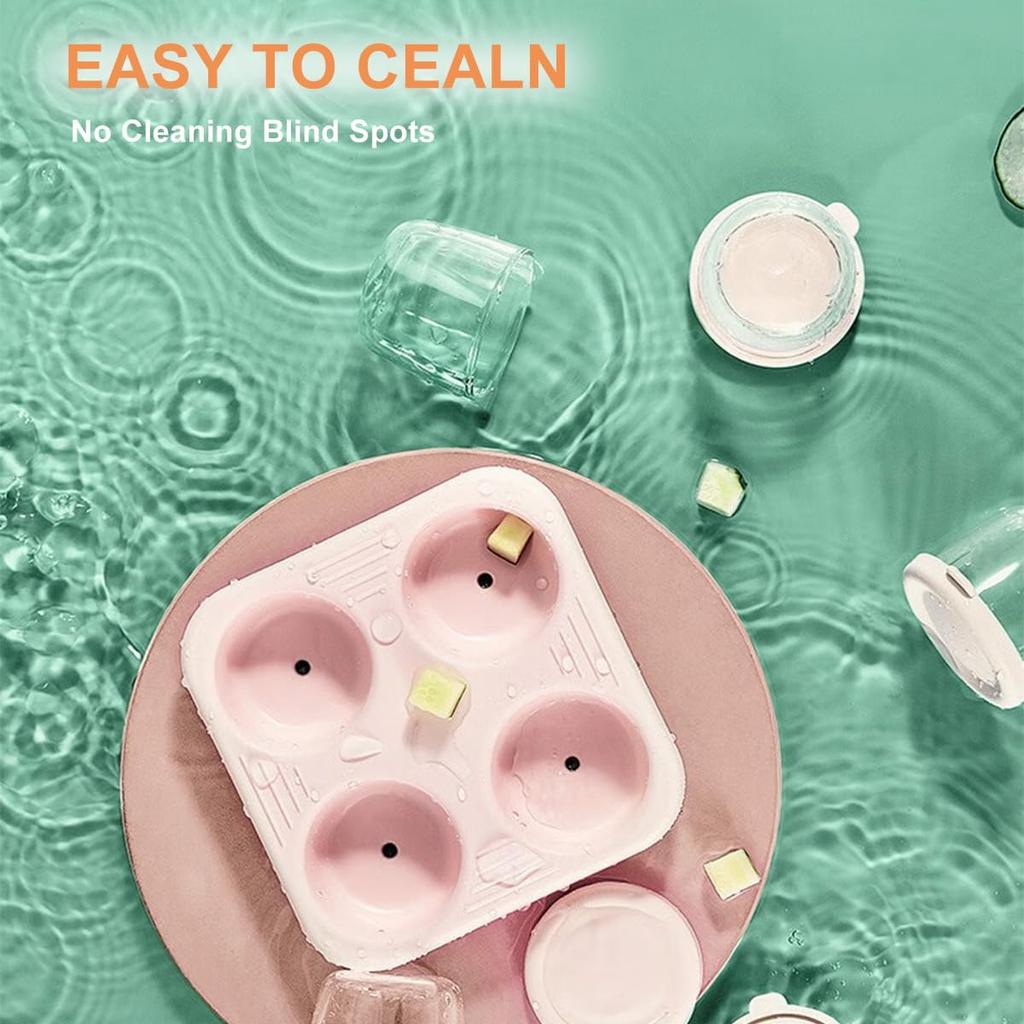 Контейнеры для детского питания, набор из 4 стеклянных баночек для детского питания, 2,6 унции, 75 мл, небольшие контейнеры для хранения продуктов с крышками и штабелируемым подносом, без BPA