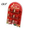 Holiday Window Display Stand Christmas Tree Wooden Candy Stand, Acrylic Drawer Organizer for Box Party Dessert Table, Treat Holder, Festive Home Decor