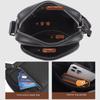 Jiameida Men's Small Lightweight Genuine Leather Messenger Bag Casual Cowhide Shoulder Bag